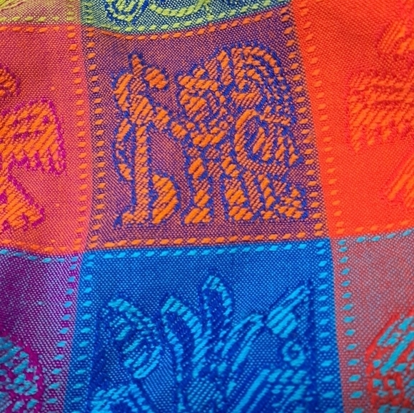 Vibrant Patchwork Satchel Bag - Picture 10 of 11